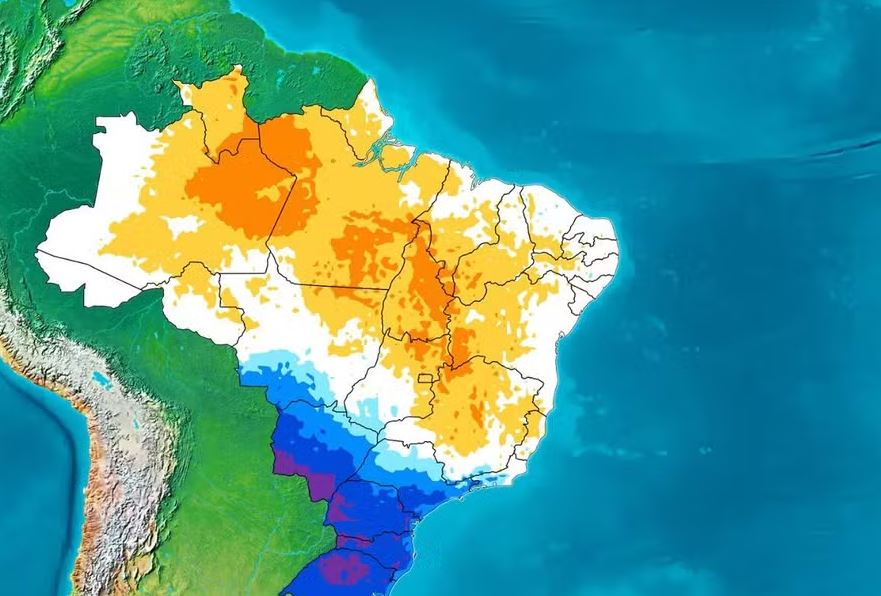 Após onda de calor, frente fria pode avançar sobre o país ainda nesta semana