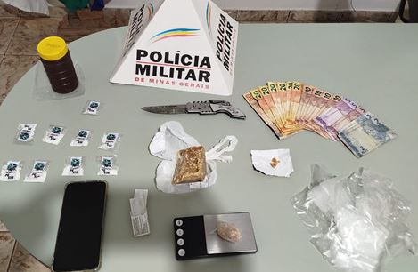 Polícia Militar prende dois indivíduos com drogas em Pimenta
