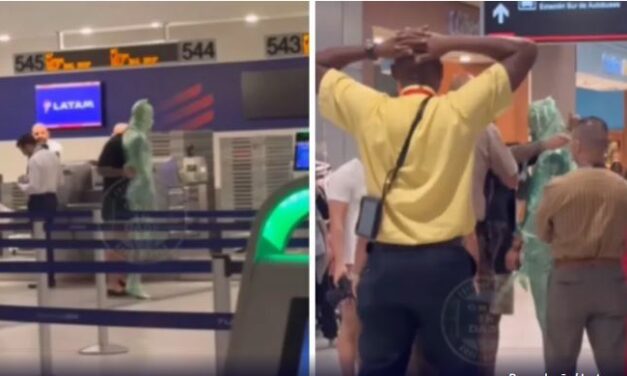 Homem se enrola em plástico e tenta se despachar em Aeroporto nos EUA