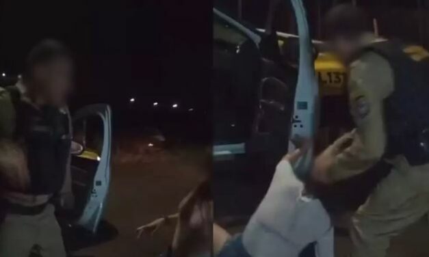 Policial agride e joga mulher no chão durante abordagem