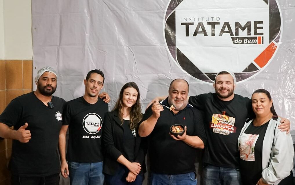 Tatame do Bem realiza teste de qualidade dos pratos que serão servidos no Festival da Linguiça
