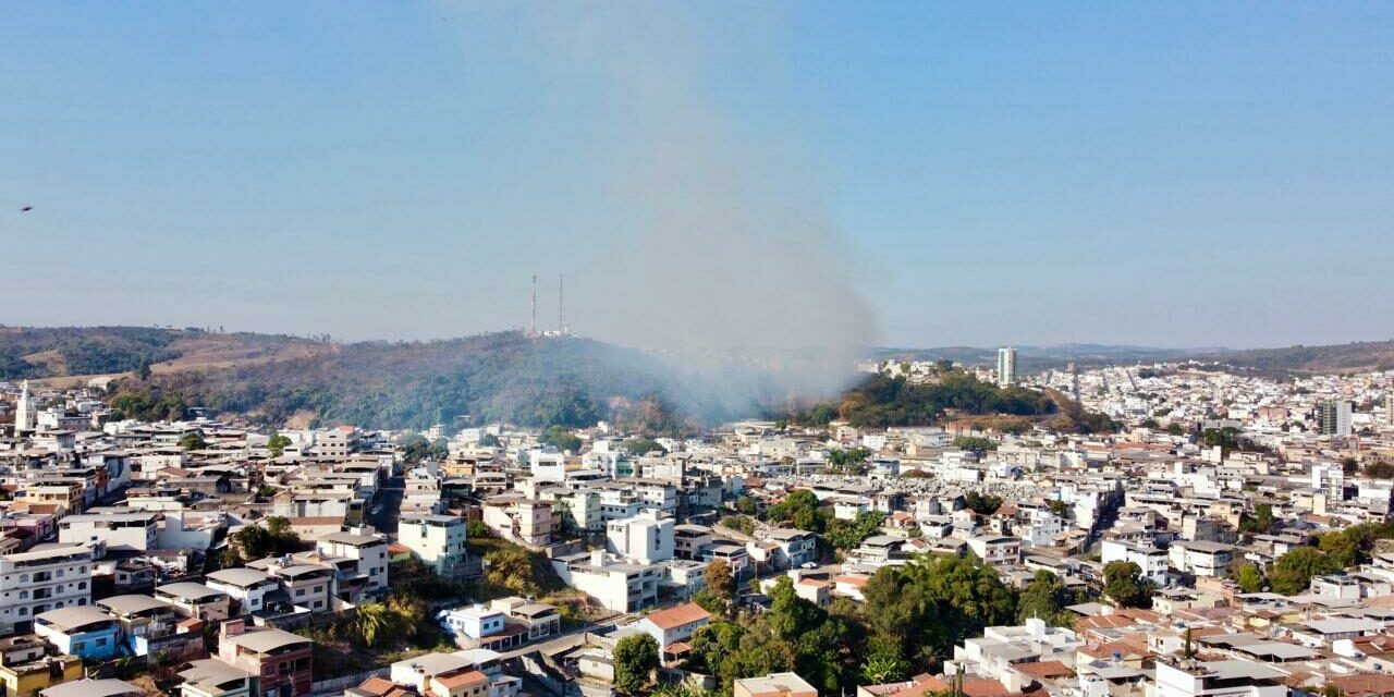 População registra muita fumaça nas imediações do Morro do Cristo