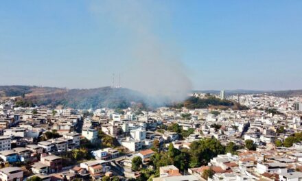 População registra muita fumaça nas imediações do Morro do Cristo