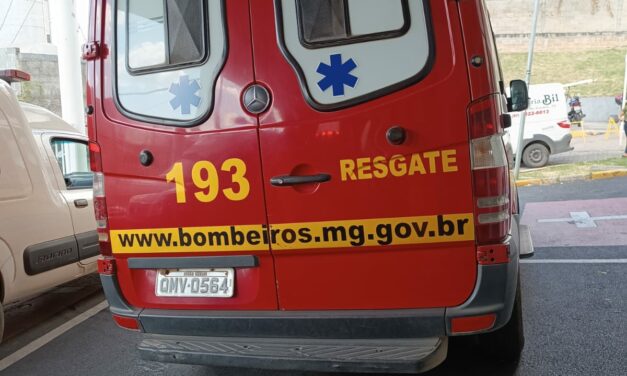Passageiro de moto fica ferido após acidente no bairro São Luiz, em Formiga