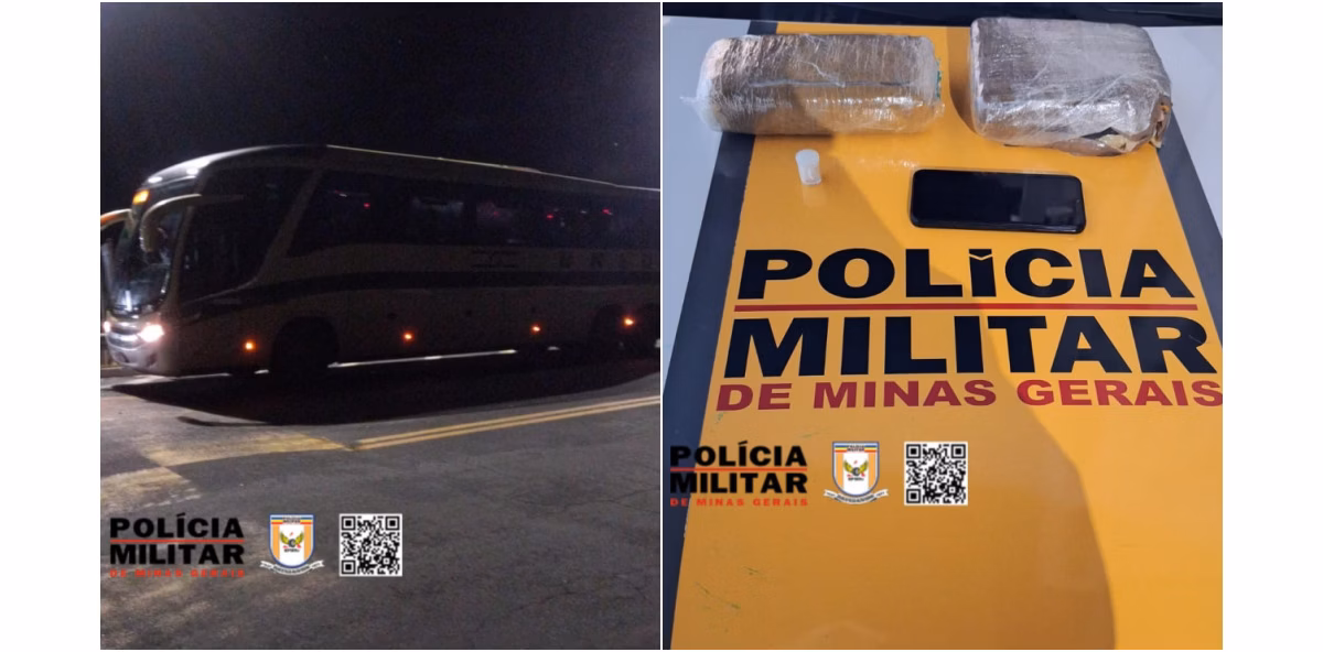 Adolescente com queixa de desaparecimento é detida com droga dentro de ônibus em Minas