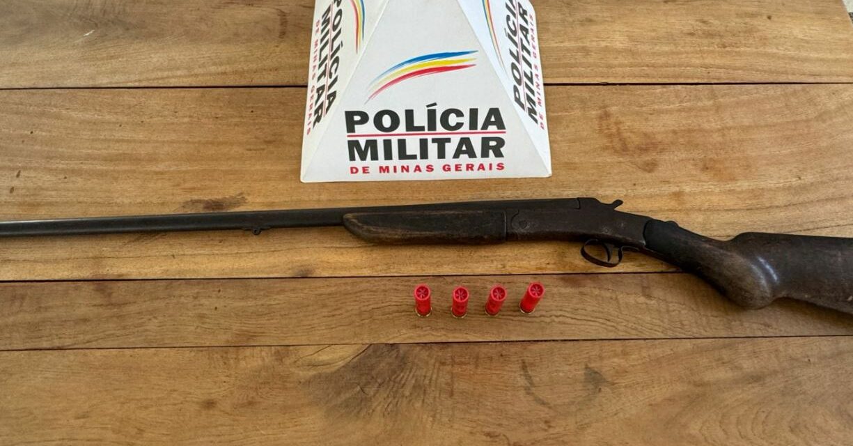 Homem é preso por ameaça e posse ilegal de arma de fogo em Bambuí