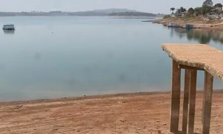 Estiagem faz baixar para menos de 40% o volume útil da Represa de Furnas, no Sul de Minas