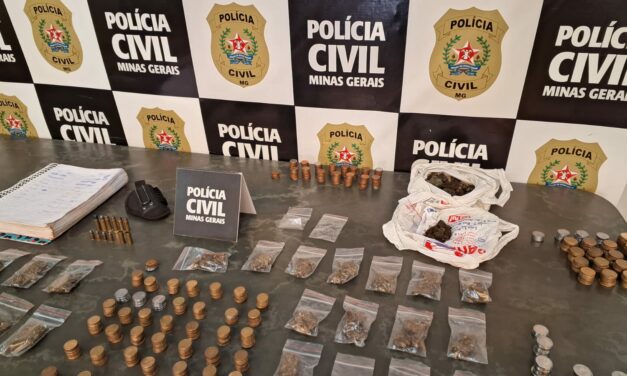 Polícia Civil localiza drogas e munições em casa de investigado suspeito de furto