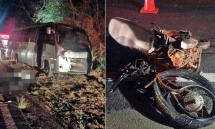 Idoso morre após colisão entre moto e micro-ônibus no Sul de Minas