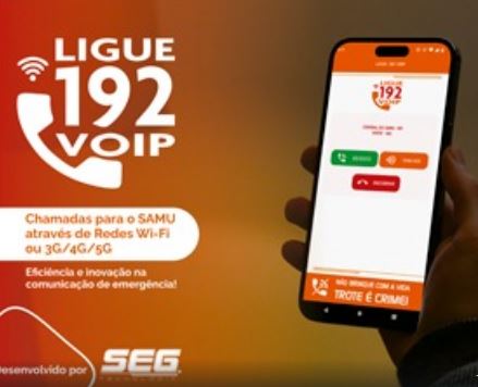 Novo aplicativo permite chamadas via internet para o Samu 192