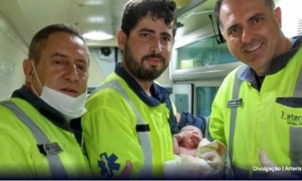 Mulher entra em trabalho de parto e bebê nasce na Fernão Dias, no Sul de Minas