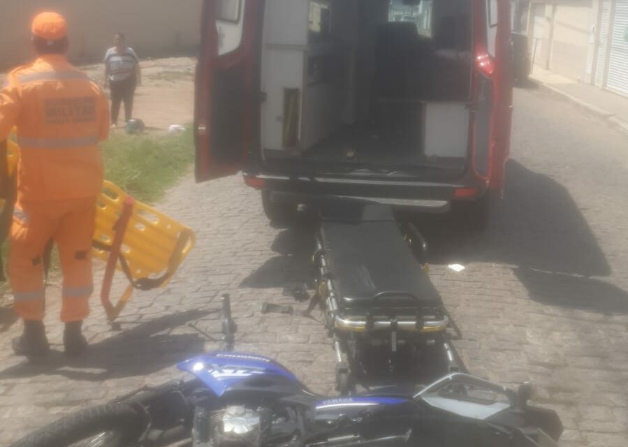 Motociclista sofre grave acidente próximo à APAE, em Formiga