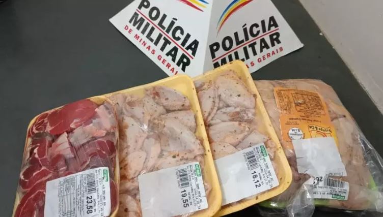 Churrasco interrompido pela PM: Mulher é presa com carnes e asinhas de frango furtadas