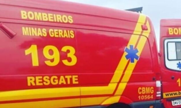 Colisão entre carro e bicicleta deixa homem ferido na MG-830, em Córrego Fundo