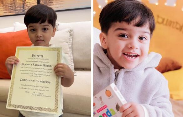 Brasileiro de 2 anos é o mais novo a entrar na sociedade mundial de alto QI