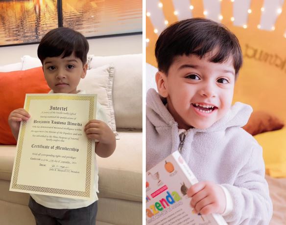Brasileiro de 2 anos é o mais novo a entrar na sociedade mundial de alto QI