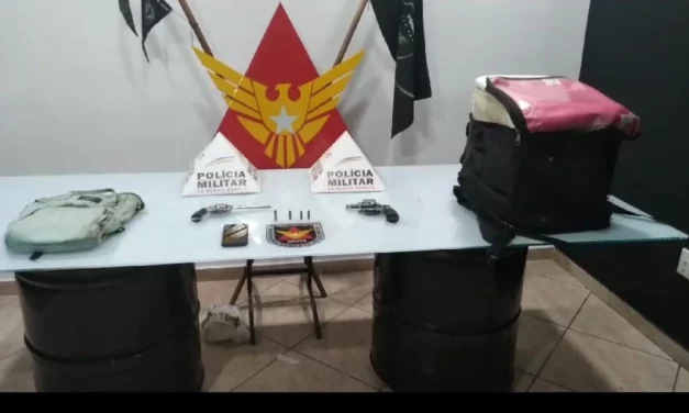 Homem se passa por entregador de lanches para transportar armas e acaba preso, em Minas