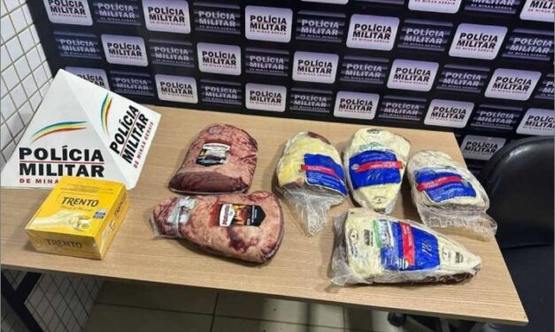Homem é preso ao tentar roubar seis peças de picanha e caixa de chocolate