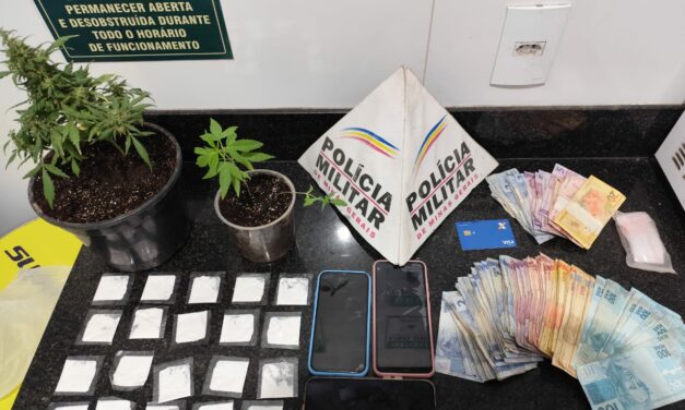 Suspeito é preso com drogas no Geraldo Veloso, em Formiga