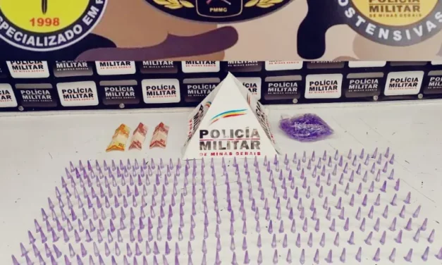 Homem é preso com mais de 300 pinos de cocaína em Divinópolis