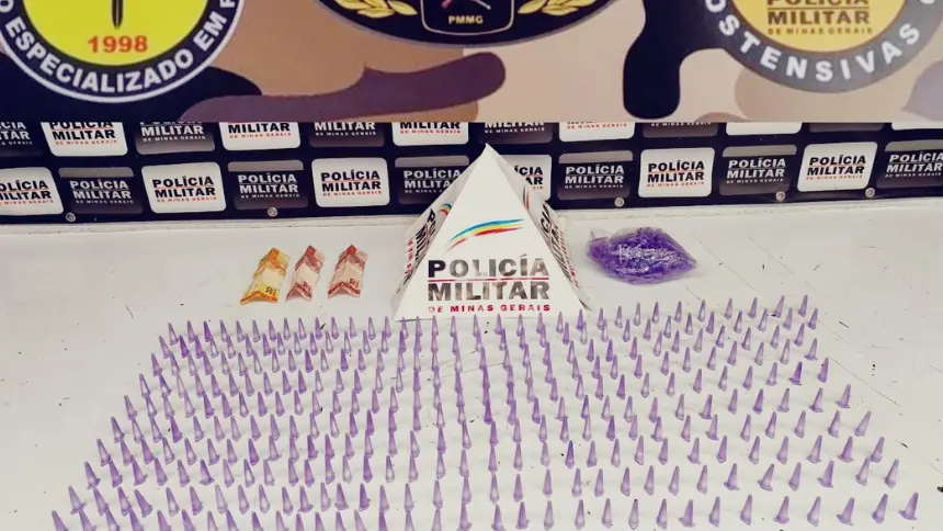 Homem é preso com mais de 300 pinos de cocaína em Divinópolis