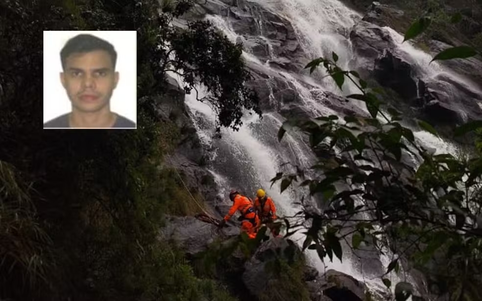 Turista é encontrado morto em cachoeira na Serra do Papagaio, em Aiuruoca, MG