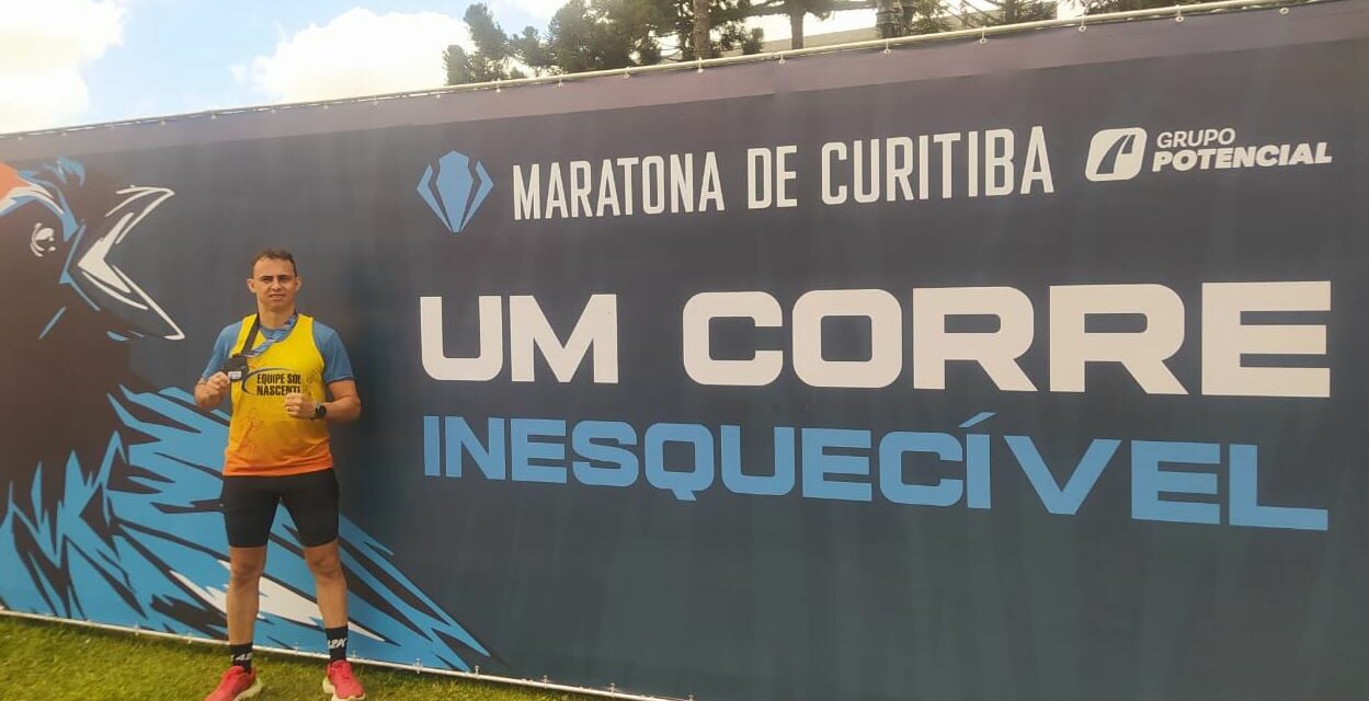 Atleta da equipe Sol Nascente participa de Maratona em Curitiba