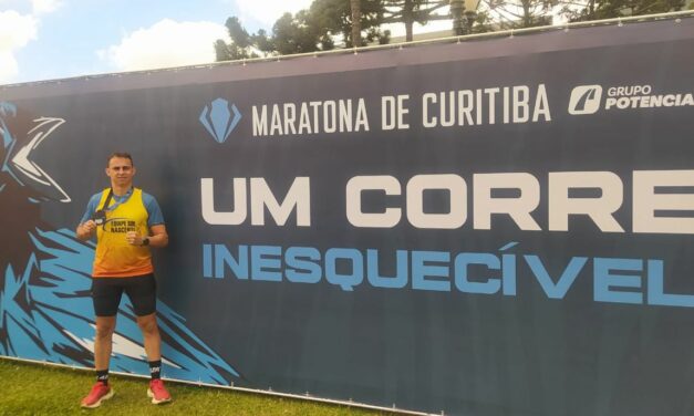 Atleta da equipe Sol Nascente participa de Maratona em Curitiba