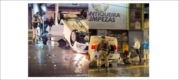 Homem é preso escondido em casinha de cachorro após capotar carro com 35 tabletes de maconha