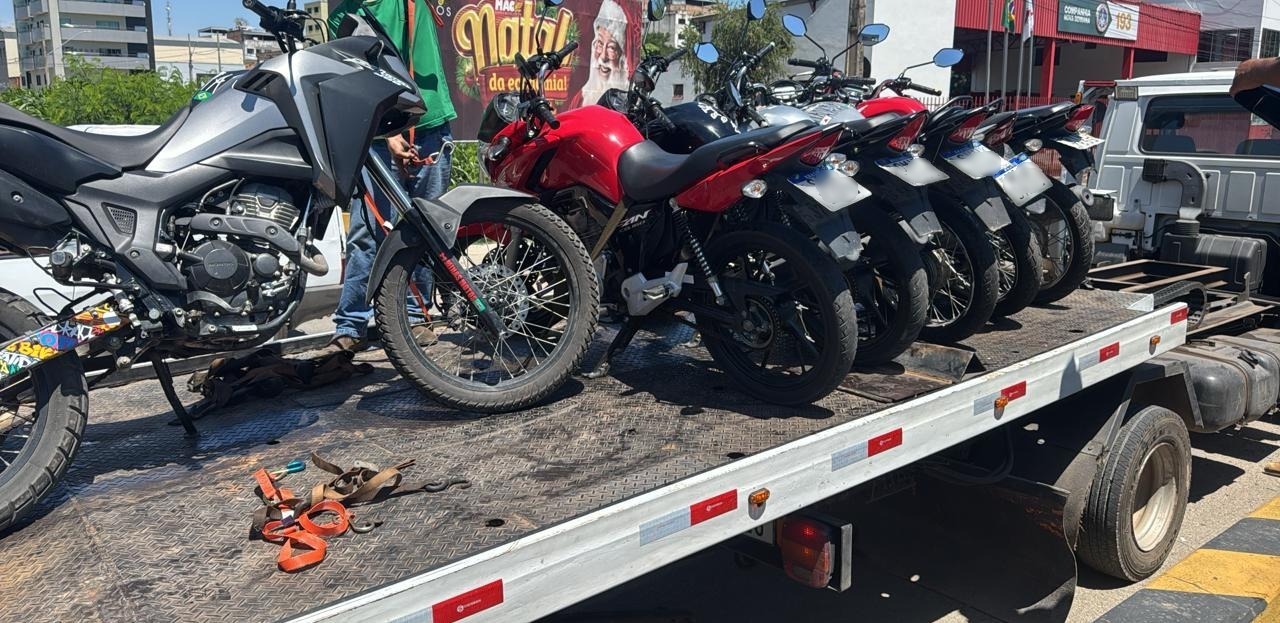 PCMG apreende 17 motocicletas utilizadas em manobras perigosas