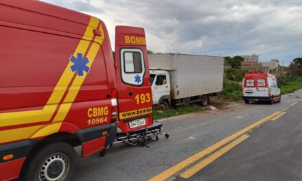 Formiga: condutor fica ferido após perder controle da direção