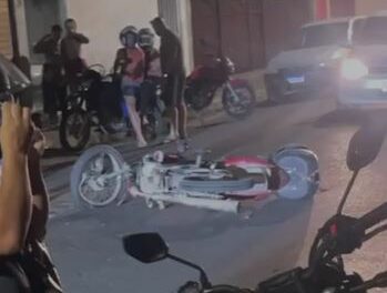 Colisão entre duas motos é registrada no Centro de Formiga