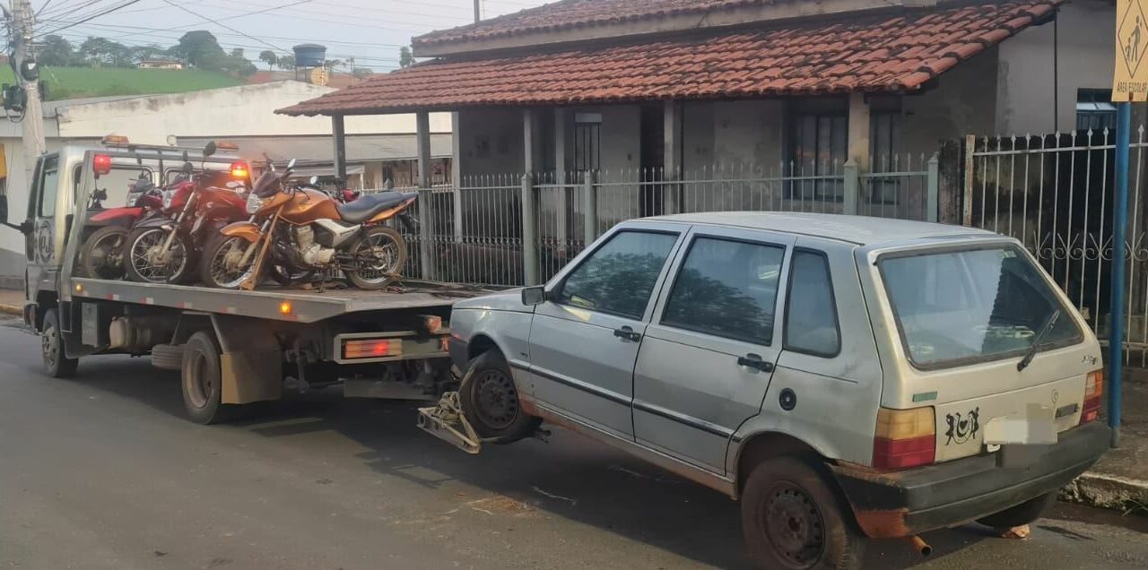 ‘Operação Cavalo de Aço’: Cinco motos e um carro são apreendidos em Pimenta