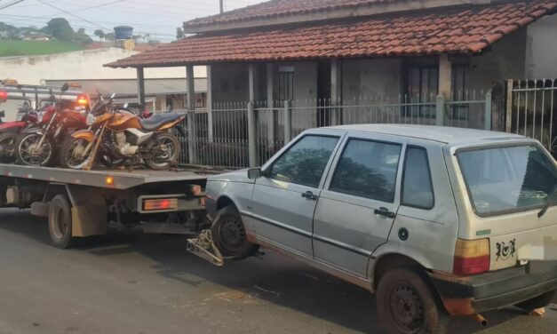 ‘Operação Cavalo de Aço’: Cinco motos e um carro são apreendidos em Pimenta