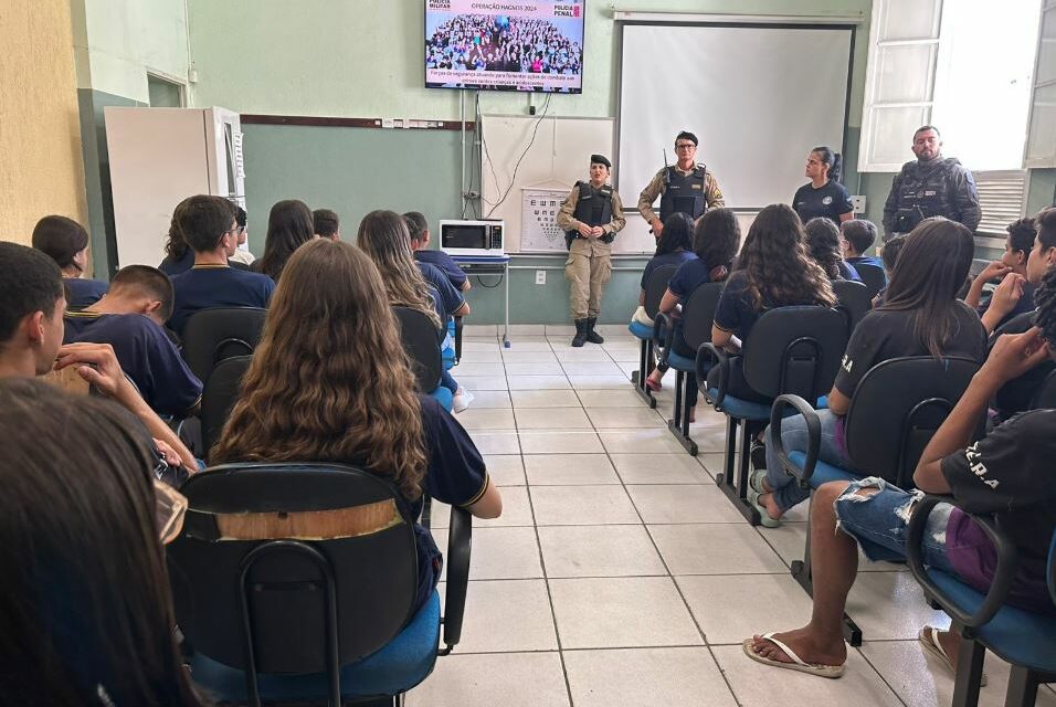 Operação Hagnus: Polícias Militar e Penal ministram palestra na Escola Rodolfo Almeida