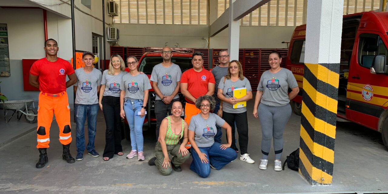 Bombeiros realizam treinamento básico de brigada para colaboradores do Patronato São Luiz, em Formiga