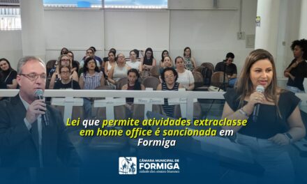Lei garante adicional de insalubridade máximo para serventes escolares em Formiga
