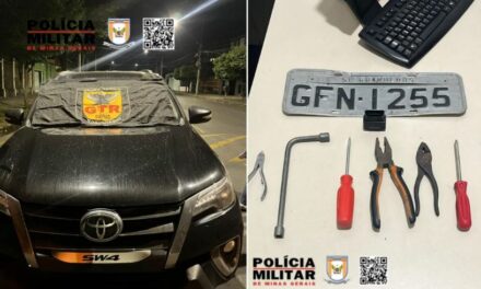 Homem e mulher são presos suspeitos de furtar e adulterar carro em BH