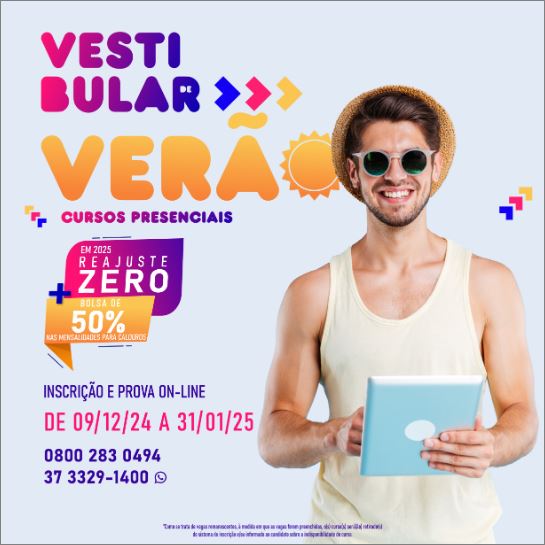 Unifor-MG divulga edital para o vestibular de verão