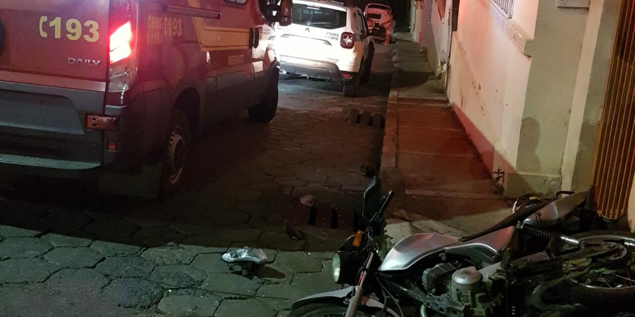 Homem fica ferido após acidente no bairro Nossa Senhora de Lourdes, em Formiga