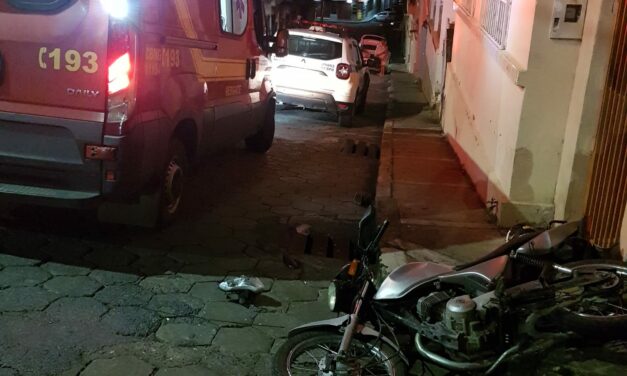 Homem fica ferido após acidente no bairro Nossa Senhora de Lourdes, em Formiga