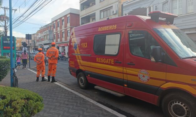 Corpo de Bombeiros de Formiga instala ponto base na praça Getúlio Vargas