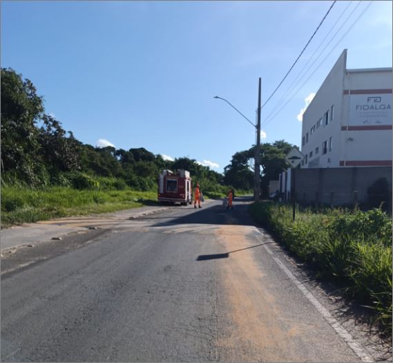 Perigo de derrapagem em Formiga