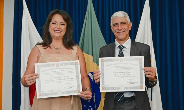 Coronel Laércio Reis, Taciana Carvalho (prefeito e vice) e 10 vereadores recém eleitos, foram diplomados pela Justiça Eleitoral