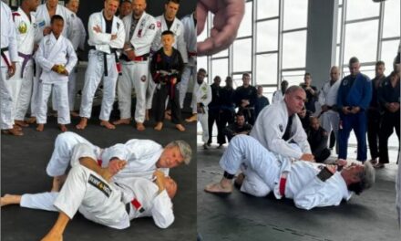 Luiz Fux, do STF, dá aula de jiu-jitsu para o Bope e jovens do Complexo da Maré