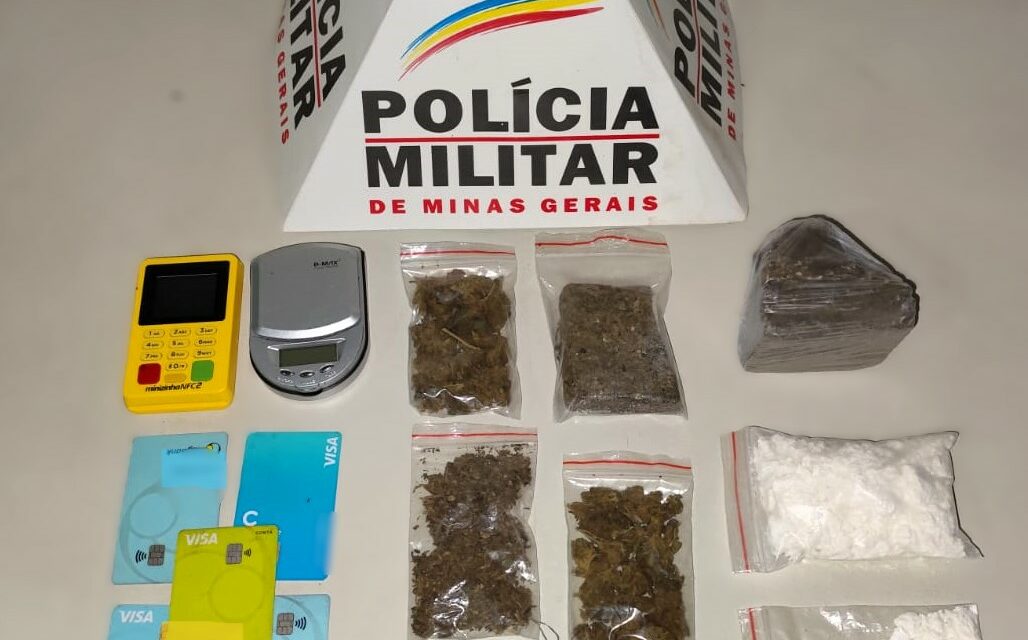 Motociclista de 21 anos foge da polícia e é preso com drogas em Formiga
