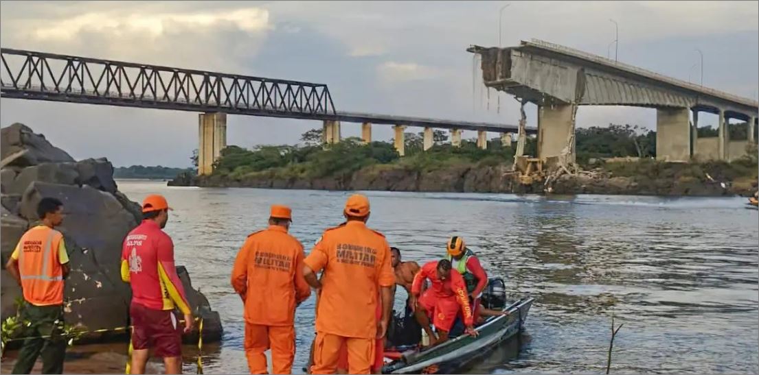 Sobe para 14 o número desaparecidos após queda de ponte entre o Maranhão e o Tocantins