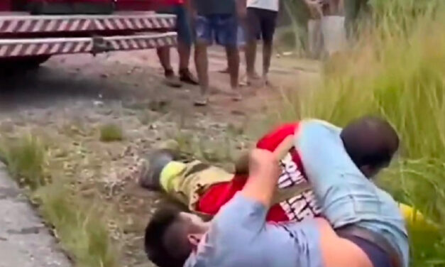Em Formiga: militar do Corpo de Bombeiros é agredido por homem que tentava saquear carga em acidente de trânsito
