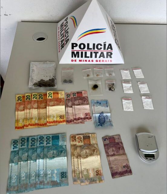 Polícia Militar prende suspeito e apreende drogas em São Sebastião do Oeste