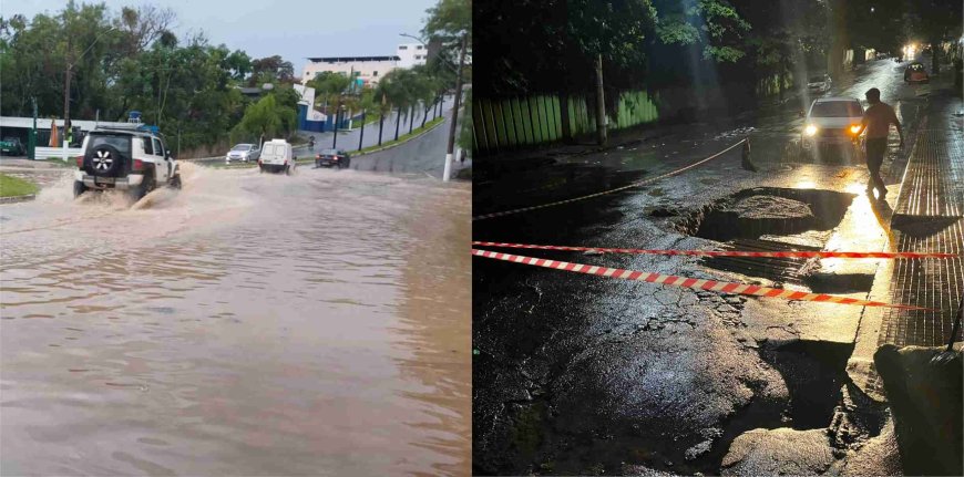 Impacto da chuva intensa em Arcos no dia de ontem, 03 de Janeiro
